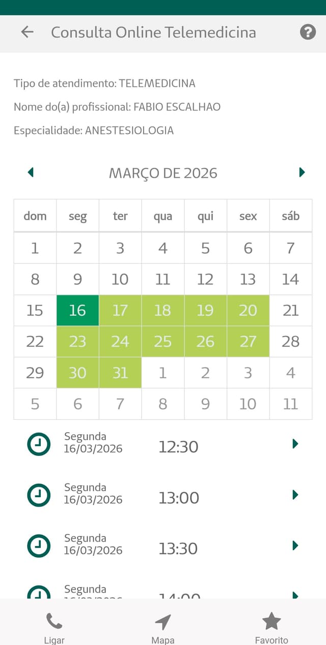 Passo 7: Escolha o dia e o horário